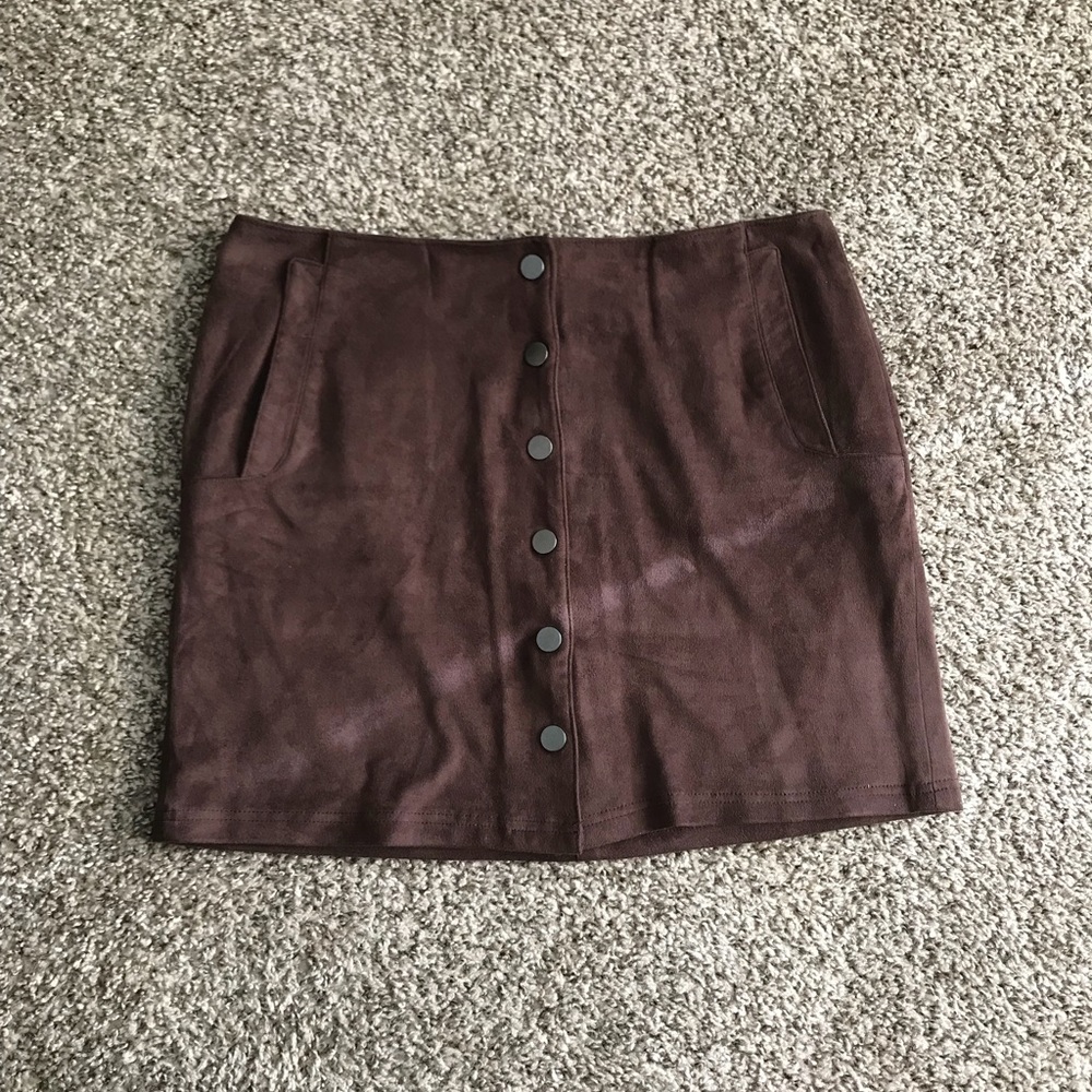 Forever 21 velvet skirt